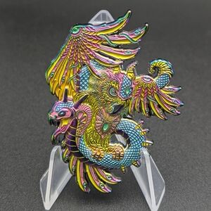 FigHouse Naja Limited Edition /125 Enamel Art Pin LE125 Fig Owl w/ Cobra Snake